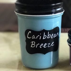 Caribbean Breeze Soy Candle 8oz shown